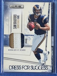 2010 Panini Rookies And Stars Sam Bradford Dress For Success Patch Card #34   Numbered 38/50