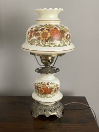 Vintage Victorian Style Floral Parlor Lamp