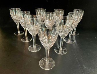 Ten Waterford Crystal Carina Water Goblets