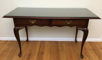 Wooden Side Table With Glass Top