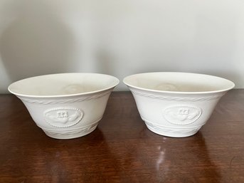 Belleek, Set Of 2 Matching Claddagh 6' Bowls