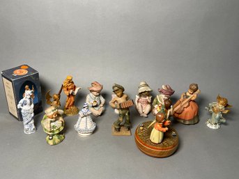 A Collection Of Figurines Including Dresden