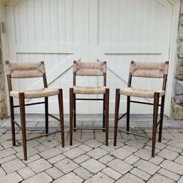 A Trio Of Serena & Lily  Portside Counter Stools - Retail $2400