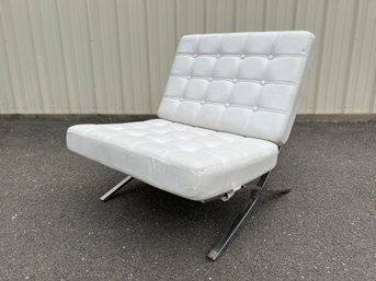 Metal  Reproduction  Barcelona Chair - Modern, Lightweight, Vinyl