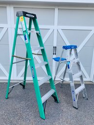 Pair Of Like New WERNER Step Ladders