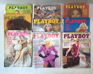 Vintage Mostly 1970s Playboy Magazines