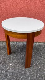 Crate & Barrel Side Table 15' Diameter 19' H - 1 Of 2