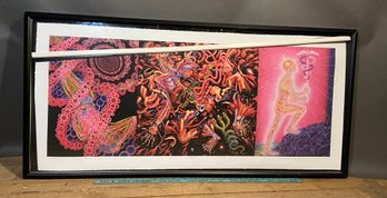 'journey Of The Wounded Healer' Signed Alex Grey And Number 92/100 57x27 Framed Print Rare  Offering