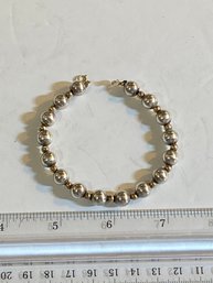 Sterling And 14K Yellow Gold Bracelet 7