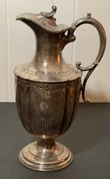 Antique Silver Plated Filagree Water Pitcher