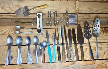 Vintage Kitchen Utensils And Mini Spoons  Lot