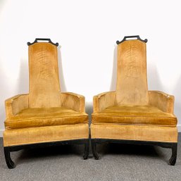 Pair Chinese Style Chairs Attr To Norman Fox MacGregor