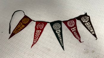 Vintage Ivy League Felt Pennant Belt