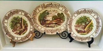 Trio Of Rural Straffordshire Pottery Pieces