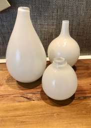 Trio Of  WEST ELM Vases