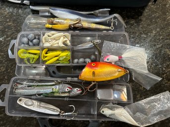 Large Group Of Fishing Lures, Hooks And More