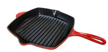 Le Creuset Signature Enameled Cast Iron Square Grill Pan Made In France