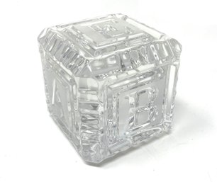 Waterford Crystal Alphabet Block