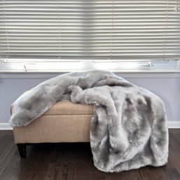 A Faux-fur Blanket - Gray