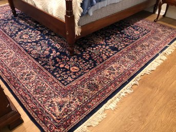 Karastan 8 X 10 Wool Area Rug - Blue, Red, Green, Cream, Rose