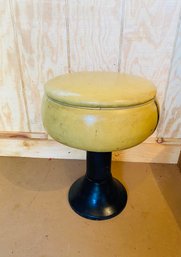 Vintage Mid Century Mellow Yellow Stool