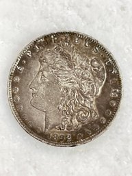 1892 Morgan Silver Dollar, New Orleans Mint, 90  Silver