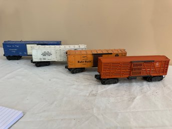 Group Of Four Lionel Box Cars