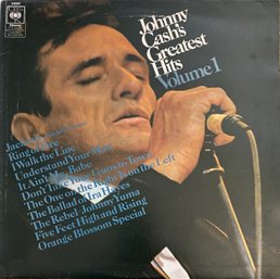 JOHNNY CASH  - GREATEST HITS VOLUME 1 -  VINYL 1967 S BPG 63062  - MADE IN ENGLAND -  VG COND.