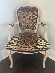 Custom Upholstered Rose Cummings French Style Side Chair