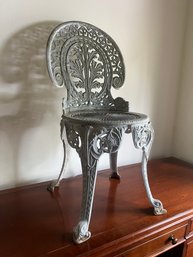 Victorian Style Cast Metal Chair