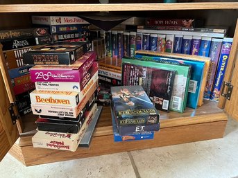 DVD's, CD's, All Video Movies And Games