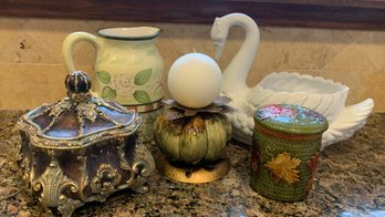 Group Of Five Decorative Items