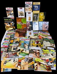 Large Lot Of WOODWORKING Books, Magazines, And DVD's