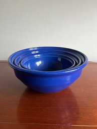 Beautiful Blue Emile Henry Nesting Bowls