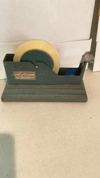 A Vintage Metal Scotch Tape Cellulose Heavy Duty Dispenser