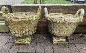 Solid Concrete Garden Baskets