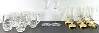 Glassware , Barware  And Bubble Glass  Dessert Cups ' NOT SEEN IN MAIN PHOTO'