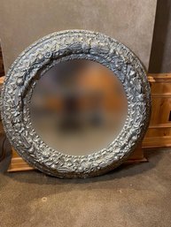 Large Ornate Round Mirror