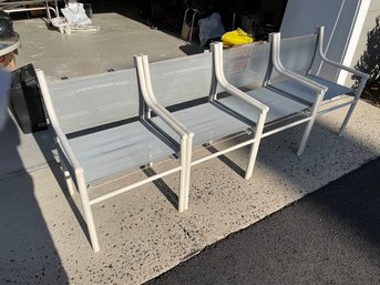 Brown Jordan Aluminum Framed Outdoor Chairs