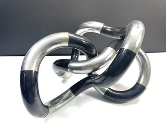 Chrome And Black Tangle Sculptural Moving Art Therapy