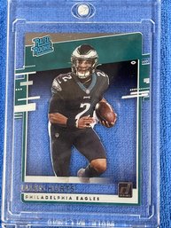 2020 Panini Donruss Clearly Rated Rookie Jalen Hurts Card #RR-JAH