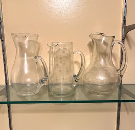 Assortment Of 3 Vintage Pitchers