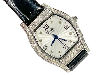 Affinity Diamonds Diamond Ladles Wristwatch Sterling Silver Case