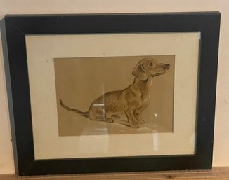 Framed Dog Print By Lucy Dawson
