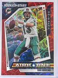 2021 Panini Rookies And Stars Dan Marino Airborne Red Scope Prizm Card #AB-27