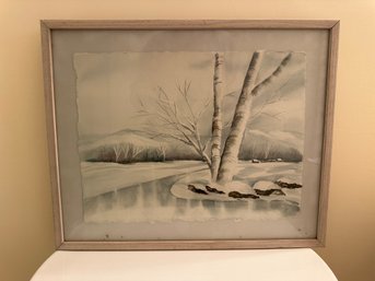 Winter Landscape Watercolor