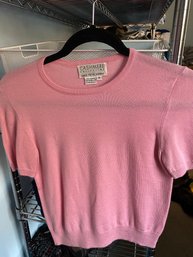 Vintage Saks Cashmere In Pink - M