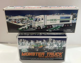 Hes Truck Lot 5: 2003 Toy Truck & Race-cars, 2007 Monster Truck W/ Motorcycles - BRAND NEW