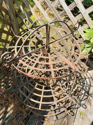 Wrought 3 Tier Iron Circular Plant Stand