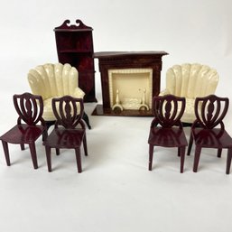 Vintage Plastic Dollhouse Furniture Miniatures